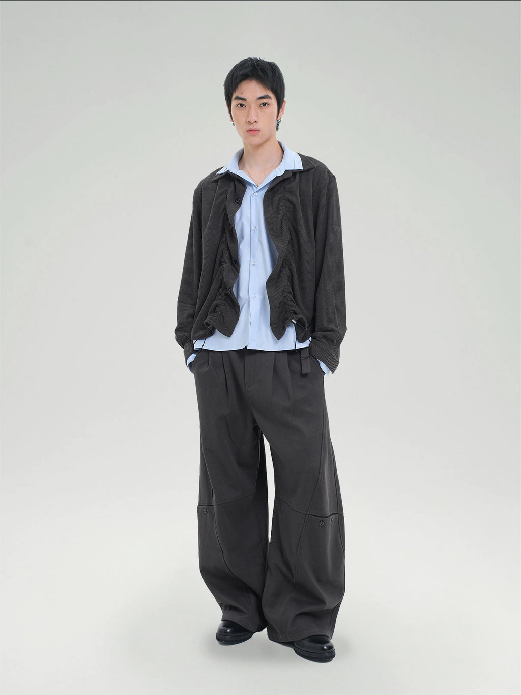 TZ Killer Crop Versatile Loose Pleated Scimitar Pants