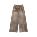 Zero Retro Wash Straight Low Waist Jeans