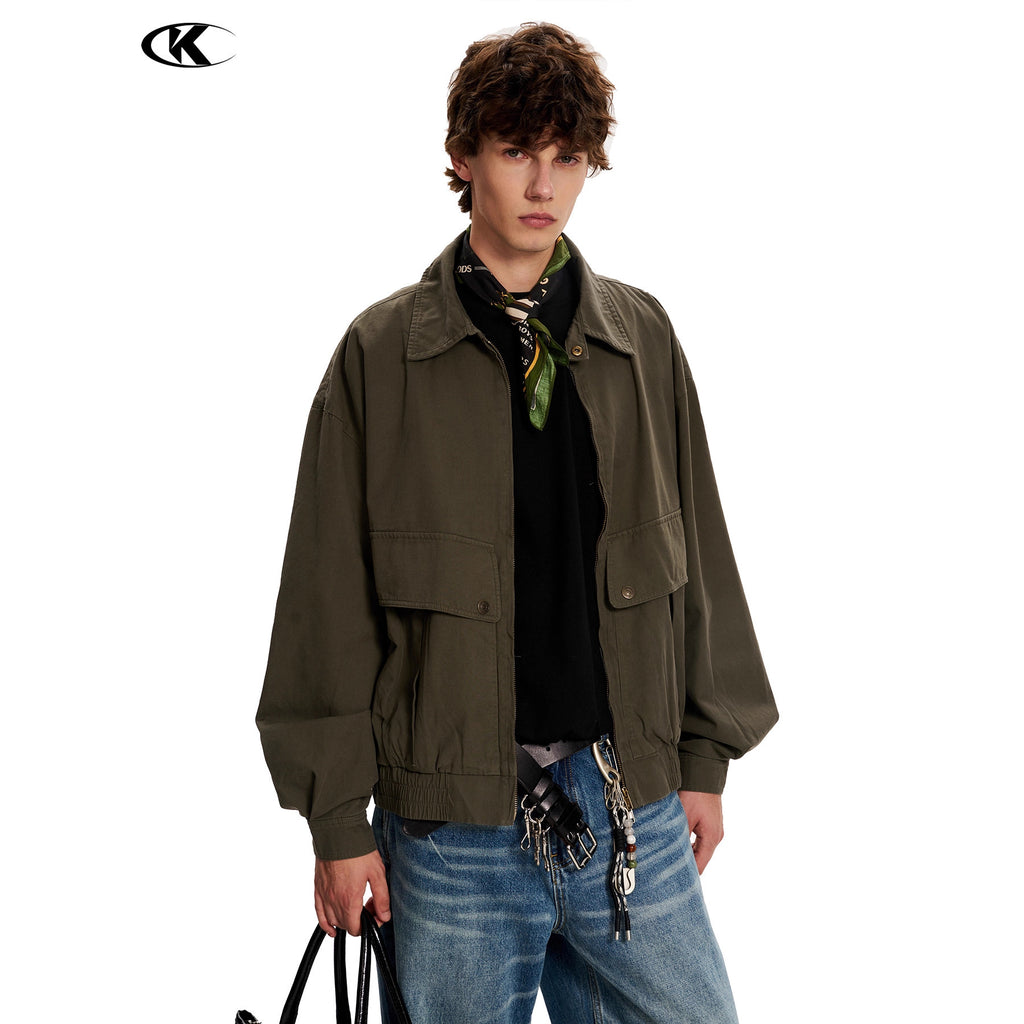 11KN Vintage Loose Lapel Casual Jacket