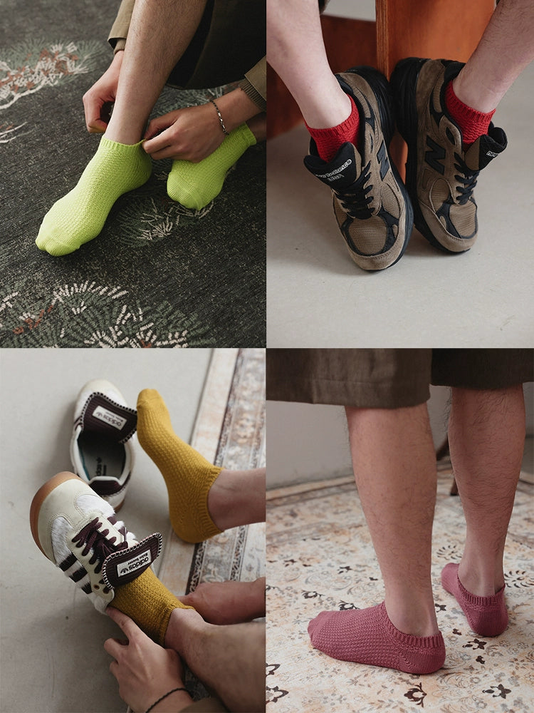 NOEARS Multi-color Knitted Boat Socks
