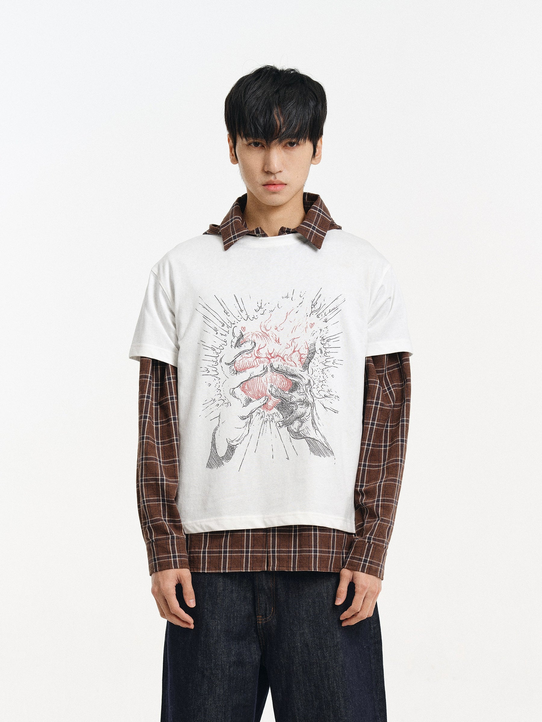 DIMC Sketch Graffiti Love Print Tee