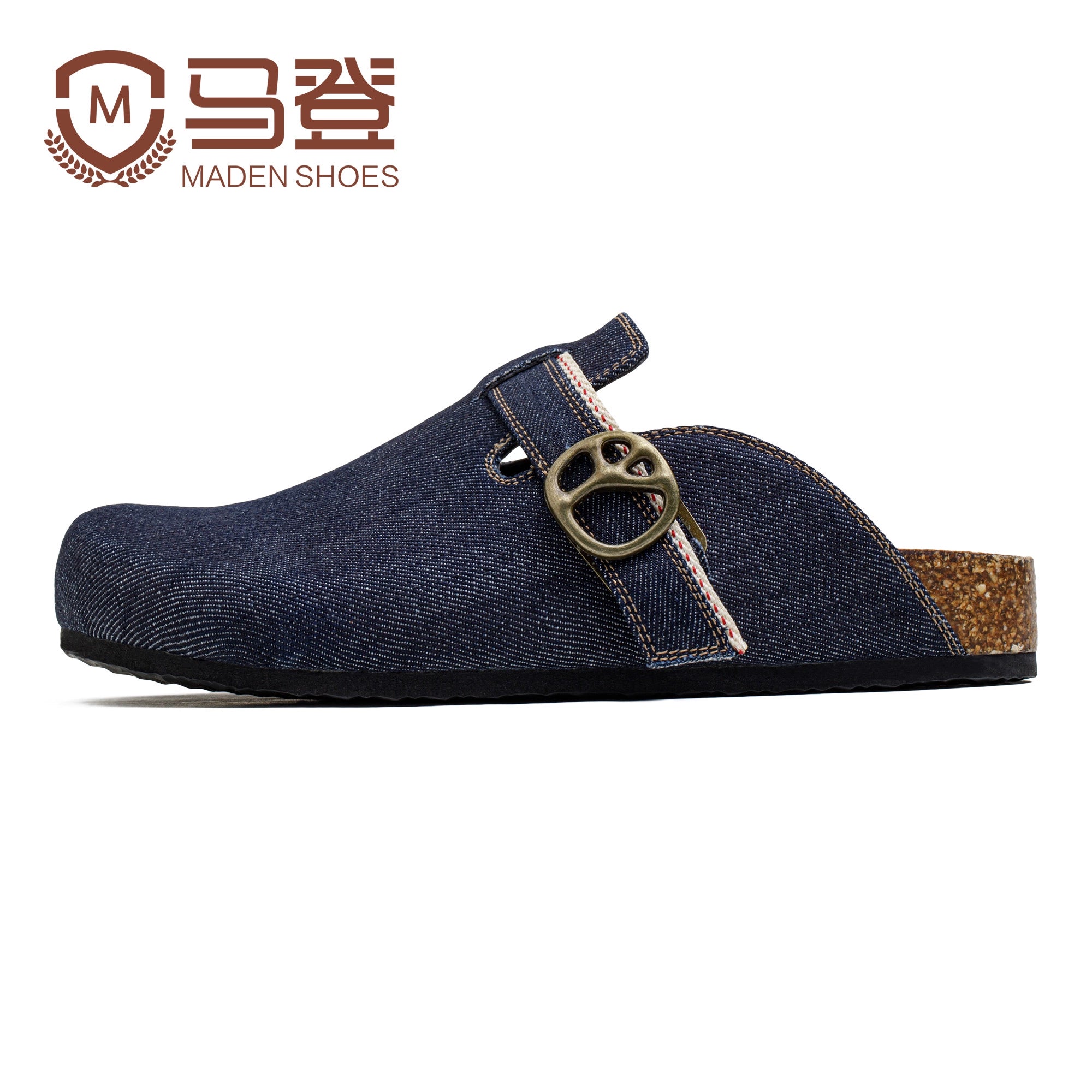 Madden Casual Breathable Denim Versatile Outer Bag Head Slippers