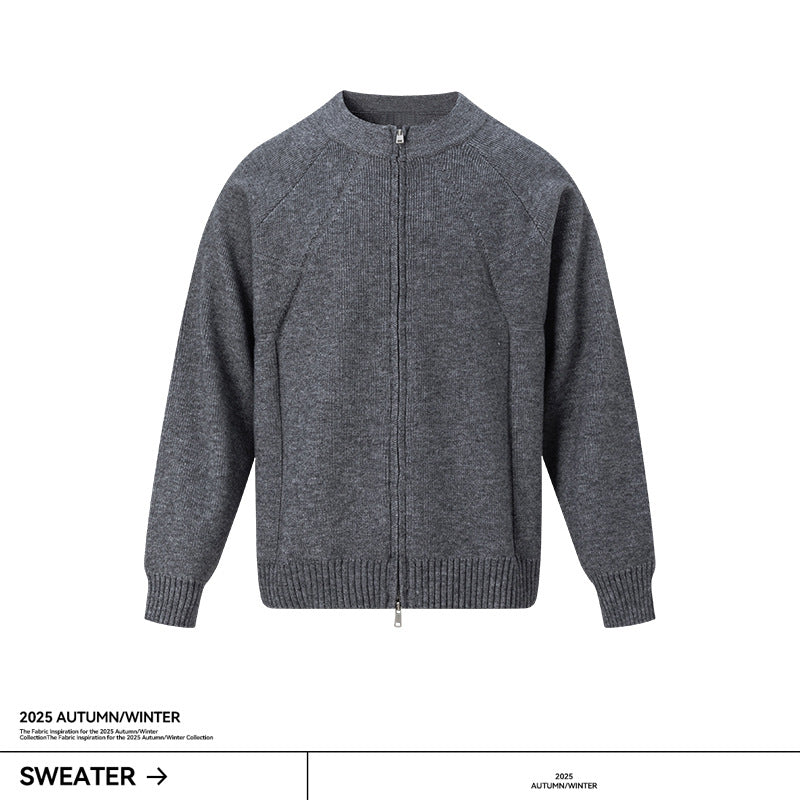 UNF Three-dimensional Thermal Loose Jacquard Knitted Cardigan