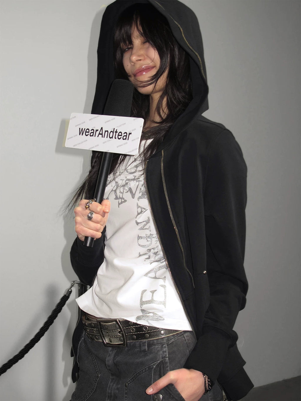 WearAndtear Slim-fit Hooded Thin Cardigan Sweater