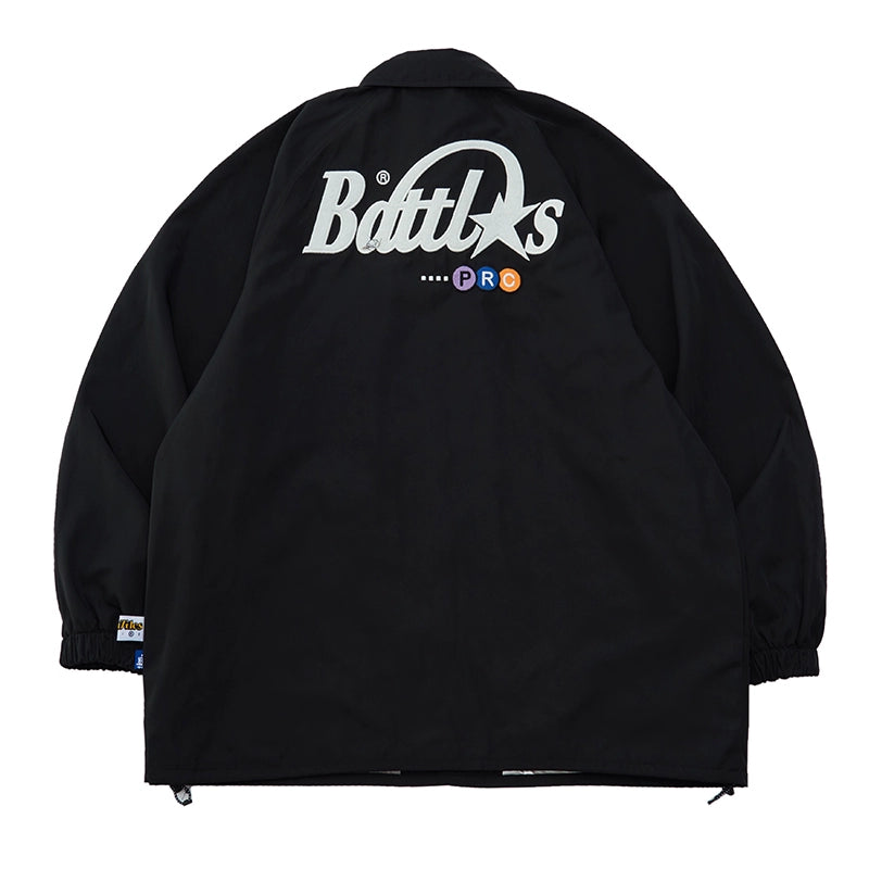 Battles Embroidered Windproof Lock Warm Printed Jacket Casual Jacket