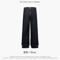 TRYTHMCLUB Loose Straight Denim Trousers