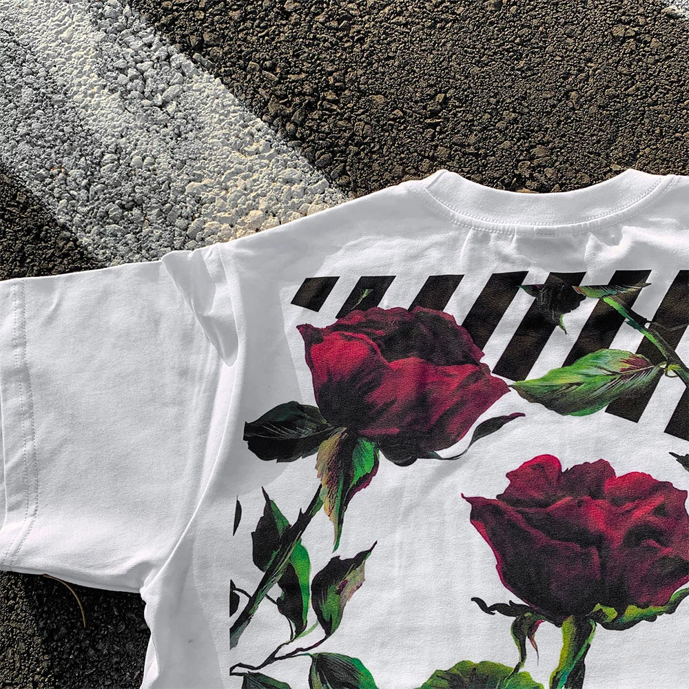 Wang Youbing Studio! Roses 220g 100% Cotton Tee
