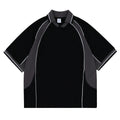FGSS Splicing Japanese Loose Shoulder Lapel Tee