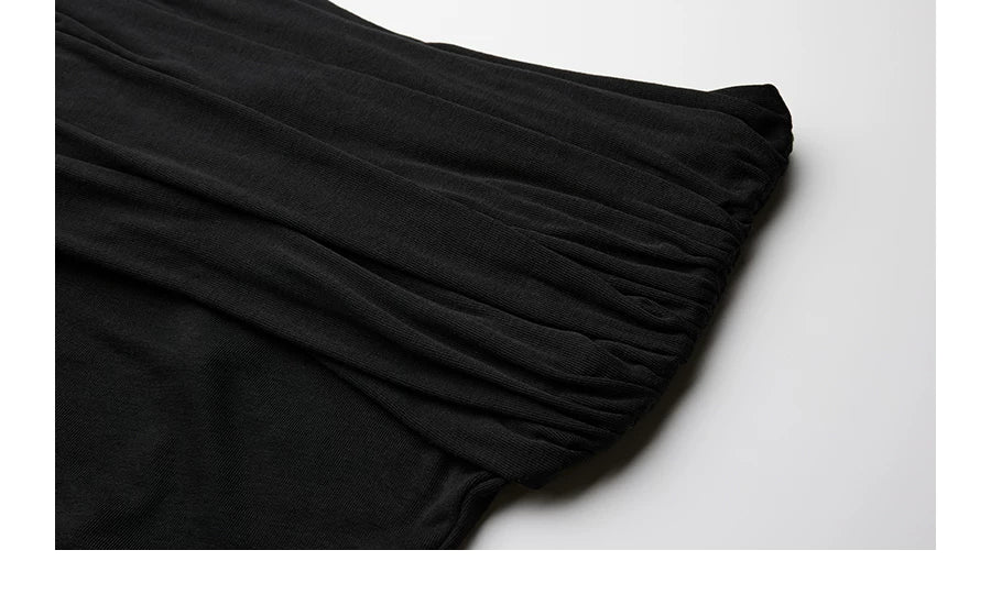 INDULGE High Stretch Slim One-word Shoulder Dress