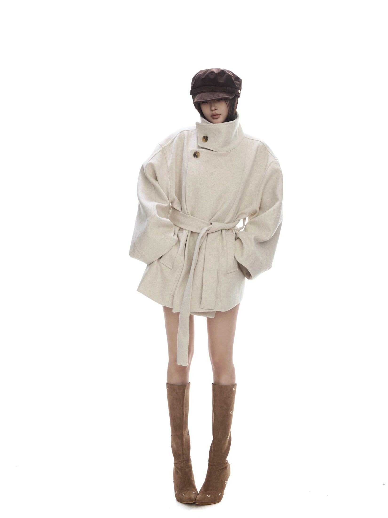 WITHMIN Loose and Thin Woolen Jacket