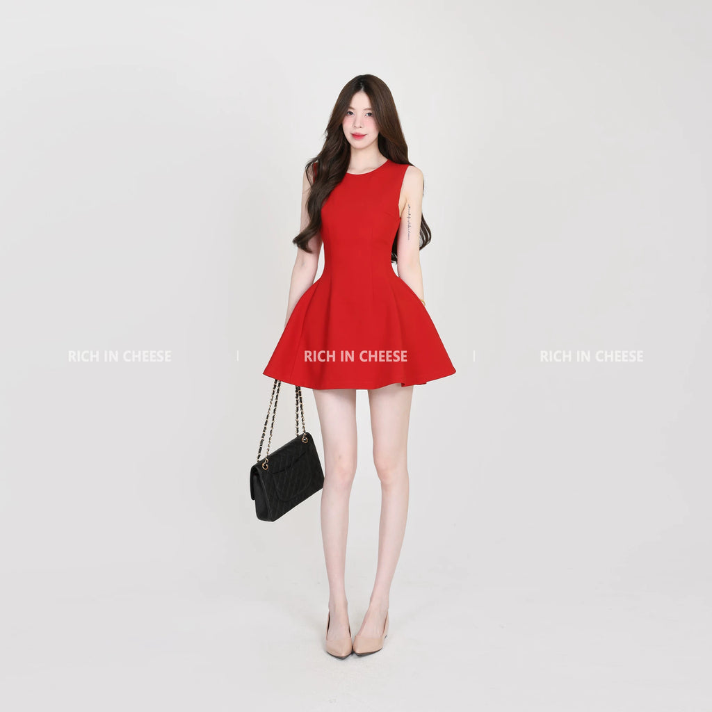 RICH IN CHEESE Temperament Waist Suit Waist Dress
