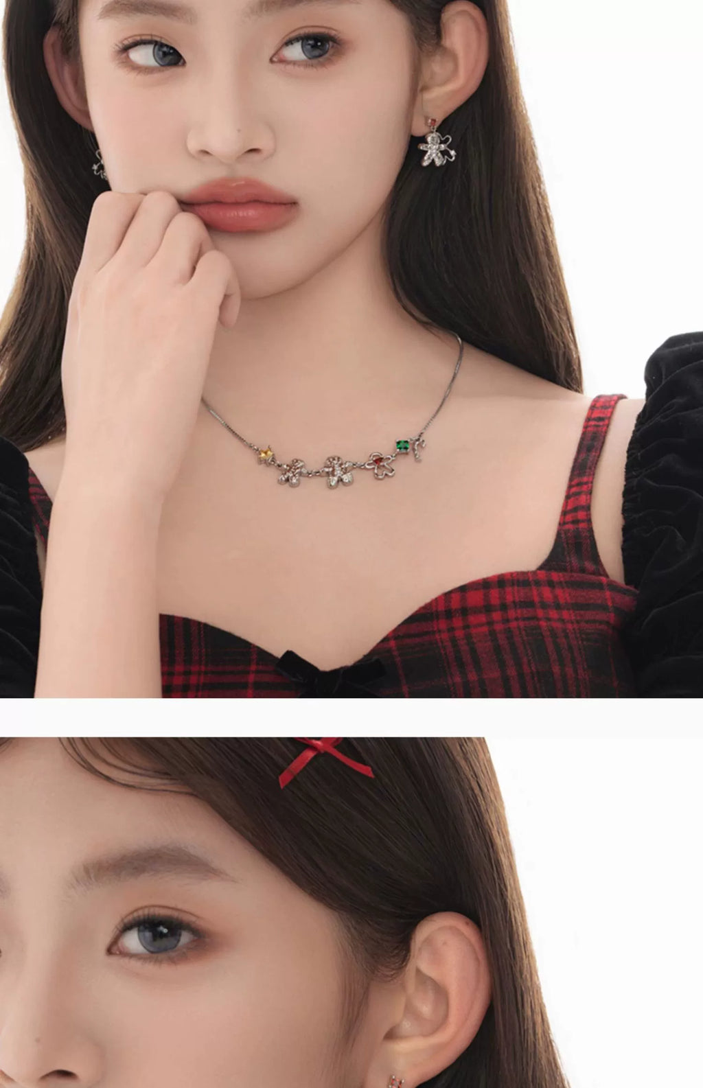 BULUBULU Gingerbread Man Premium Sense Collarbone Chain