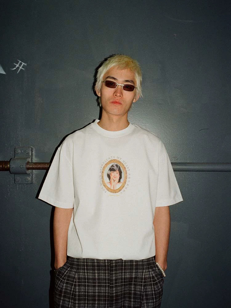 AVENUESON Portrait Commemorative Skateboard Casual Tee