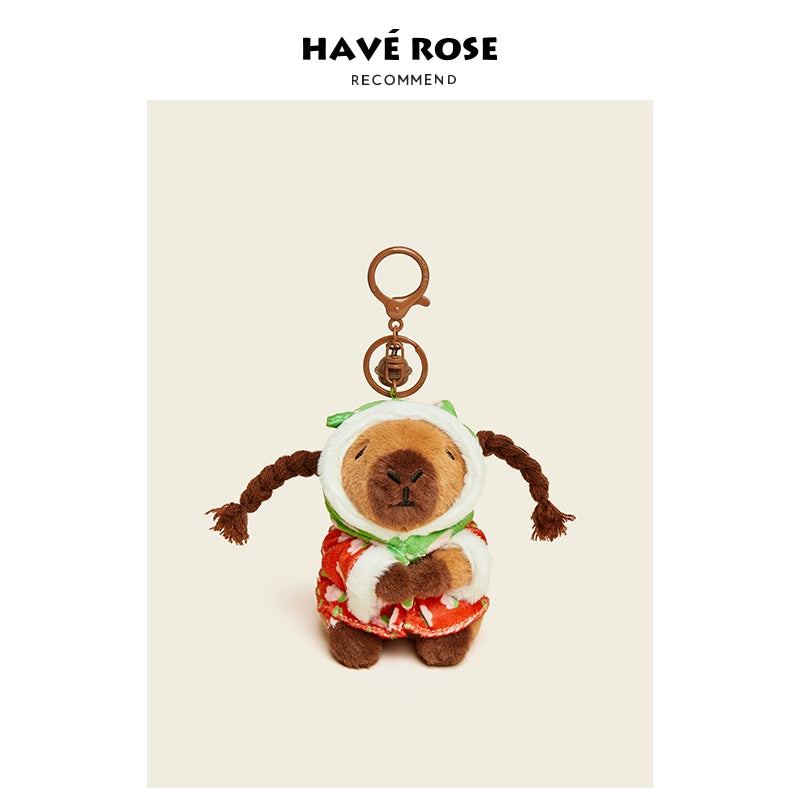 HAVEROSE Ugly Cute Capybara Bag Pendant