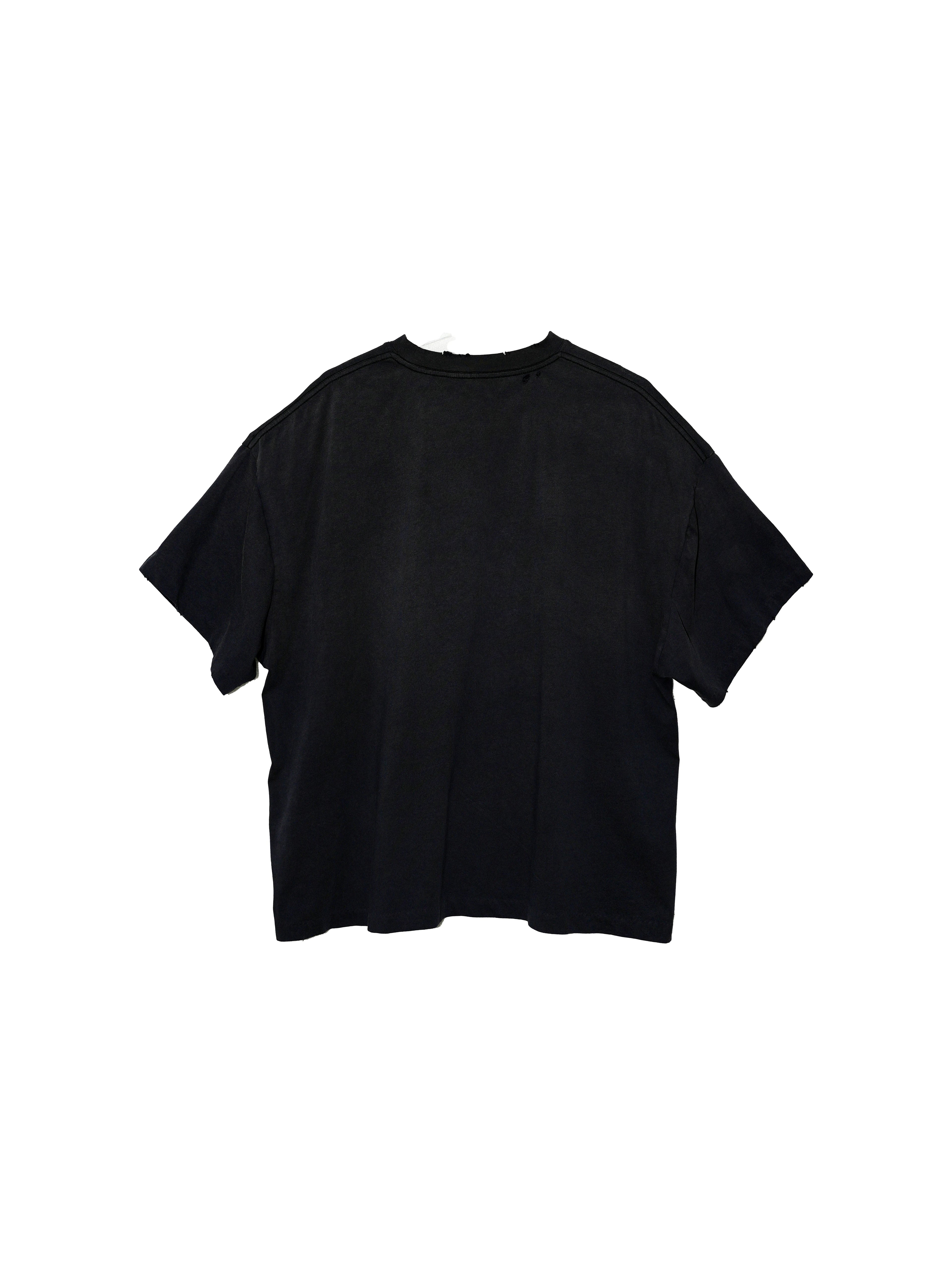 LIBERAFIT Portrait Hot Diamond Printing Casual Tee