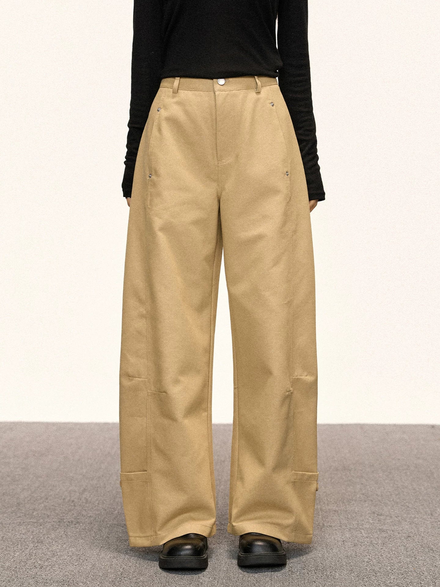 Cherry Melody Retro Slim Wide-leg Jeans