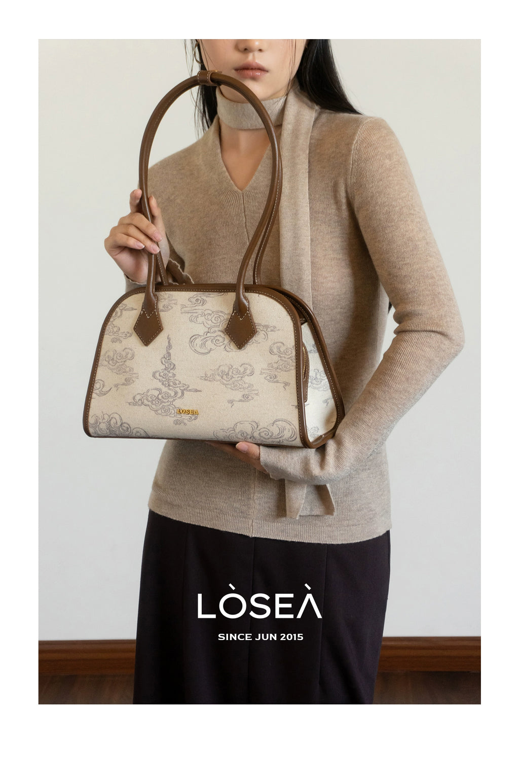 LOSEA New Chinese Versatile Temperament Handbag