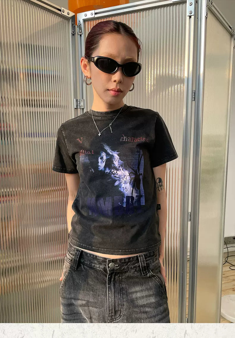 MMBBT Portrait Print Front Shoulder Tee