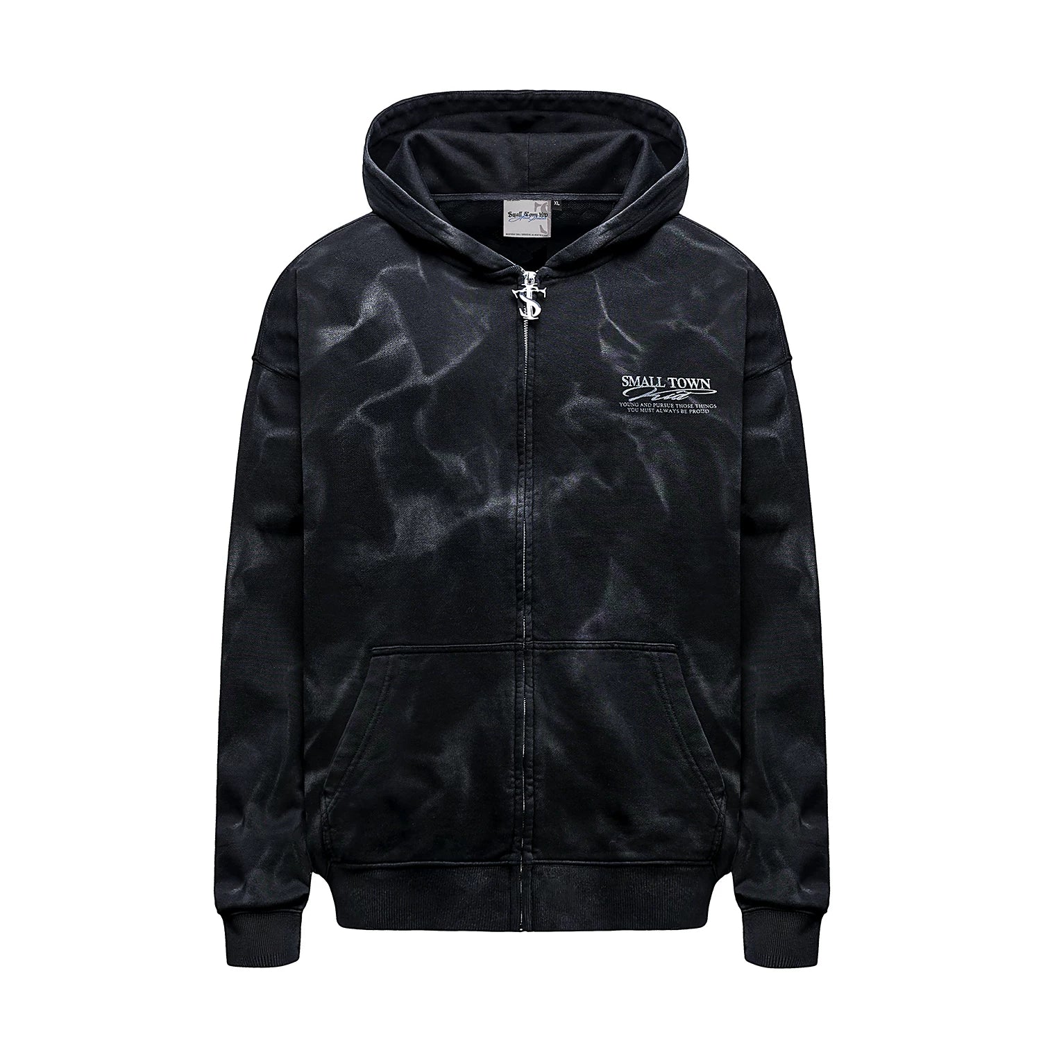 STK Water Ripple Cardigan Hoodie Sweater