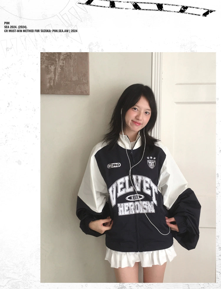 POH Stitched Short Flight Sports Zip Jacket