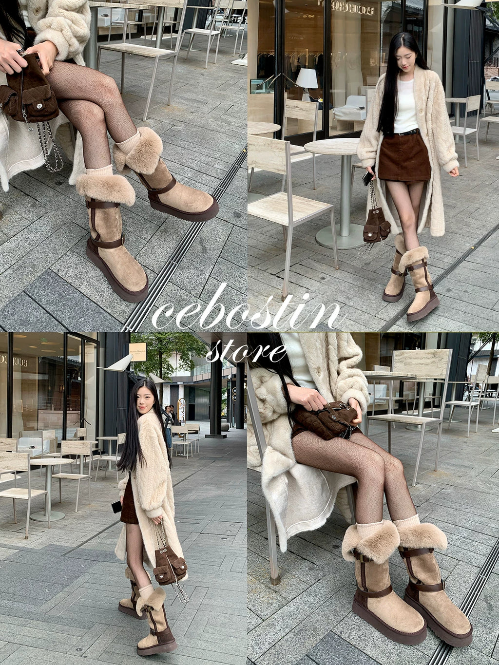 Cebostin Plush Thermal Boots