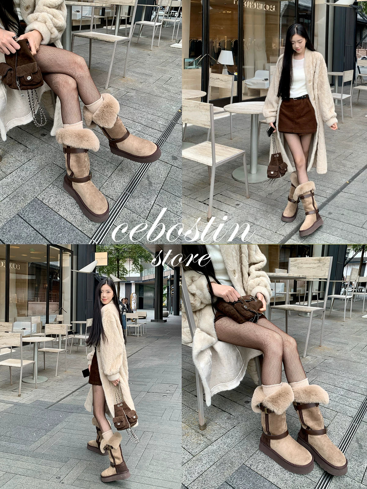 Cebostin Plush Thermal Boots