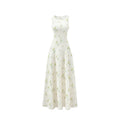 Barb Chill Waist Floral Skirt Temperament Dress