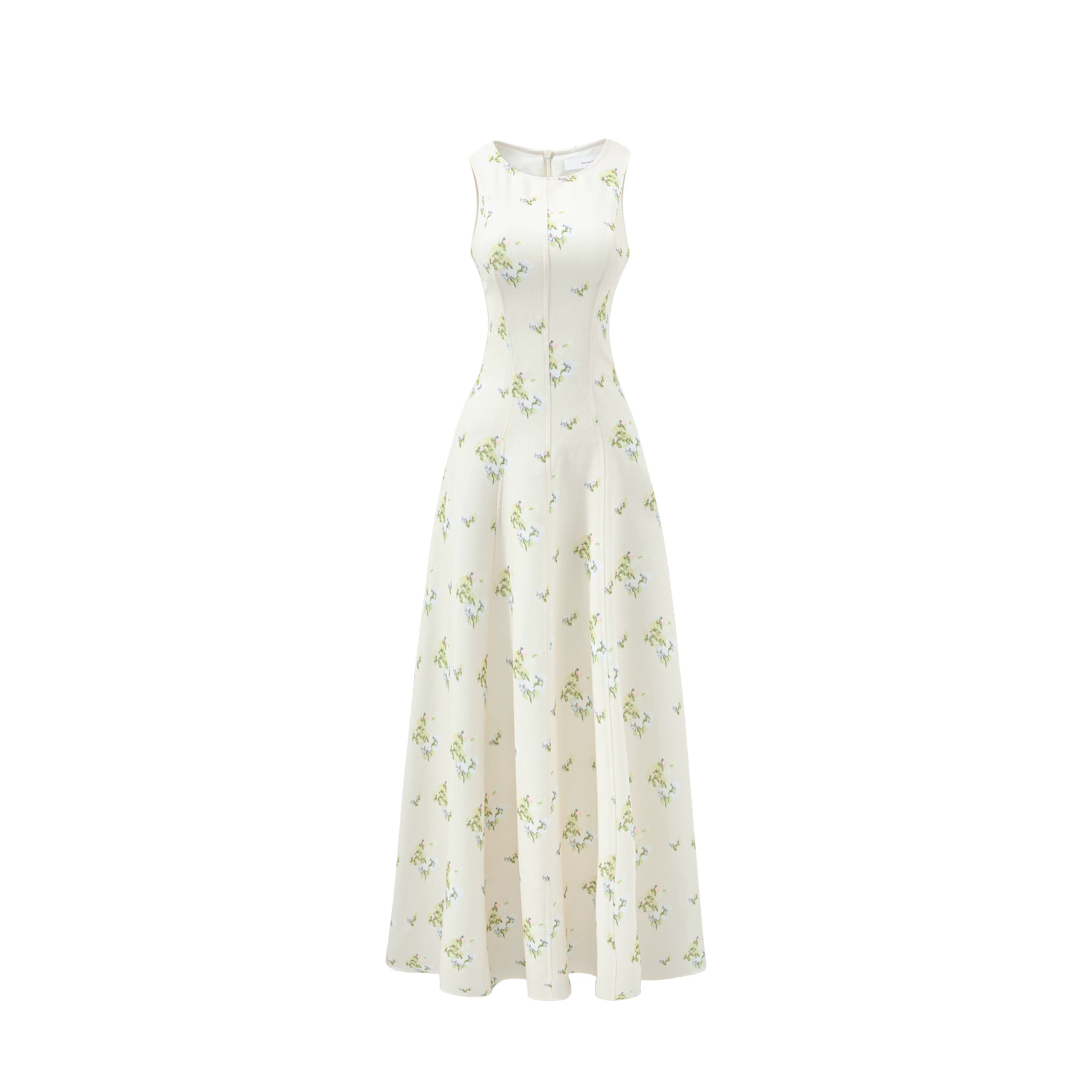 Barb Chill Waist Floral Skirt Temperament Dress