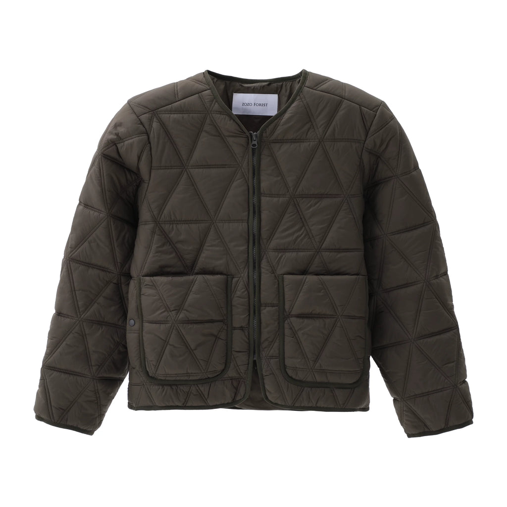 ZOZOFOREST Rhombus Regenerative Cotton Jacket Liner Jacket
