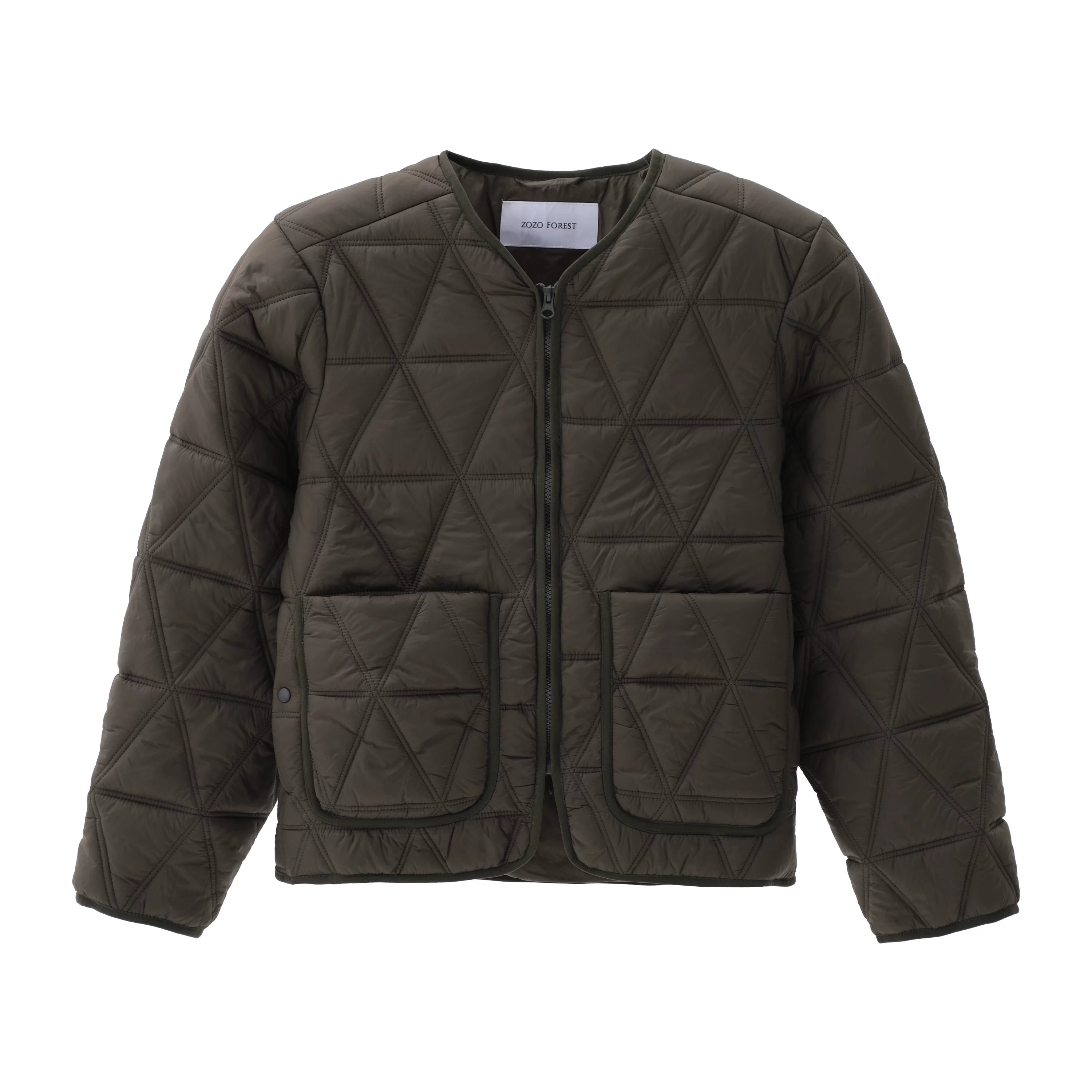 ZOZOFOREST Rhombus Regenerative Cotton Jacket Liner Jacket