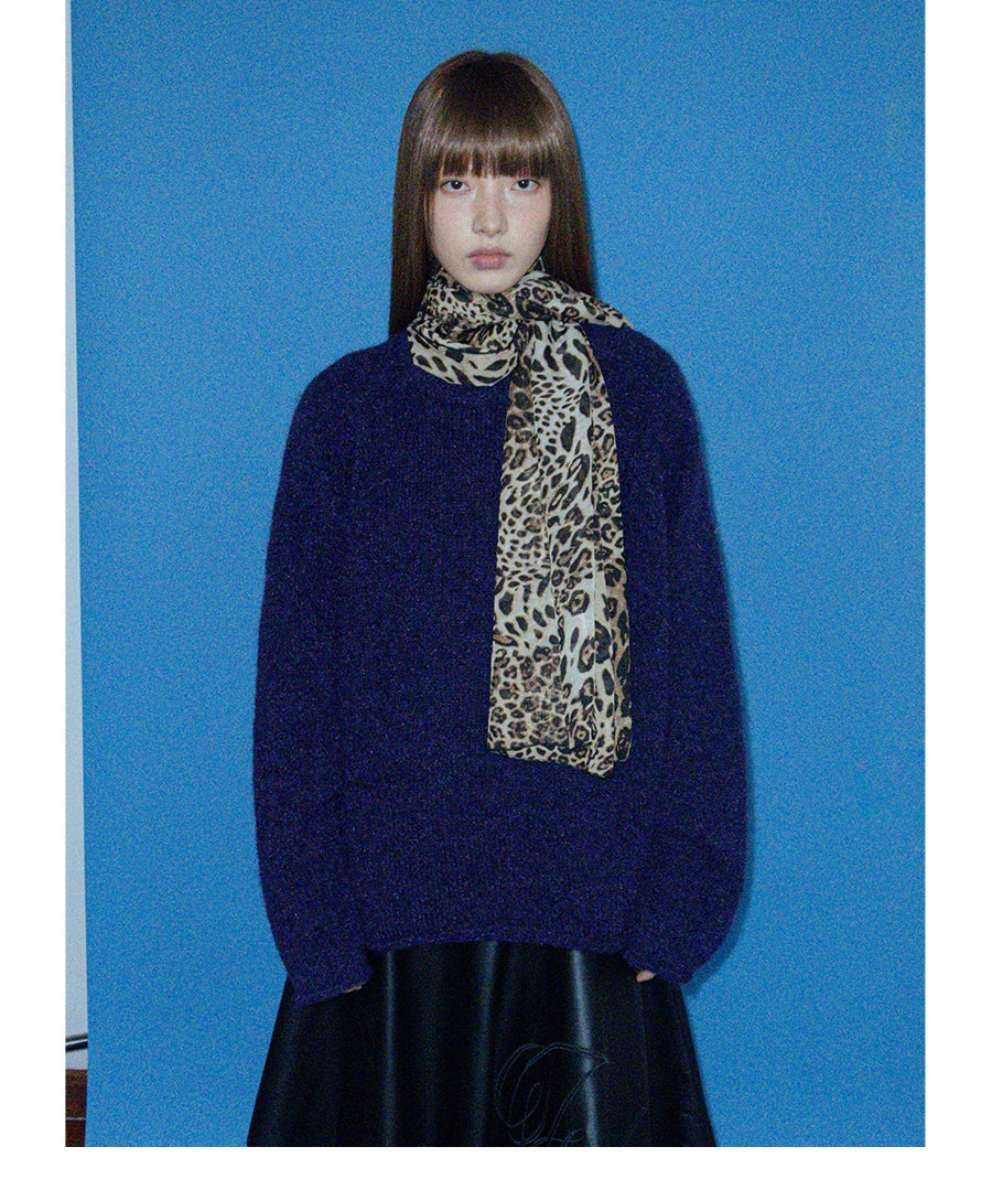 FUNKYFUN Soft Skin Warm Shoulder Sleeve Knitted Sweater