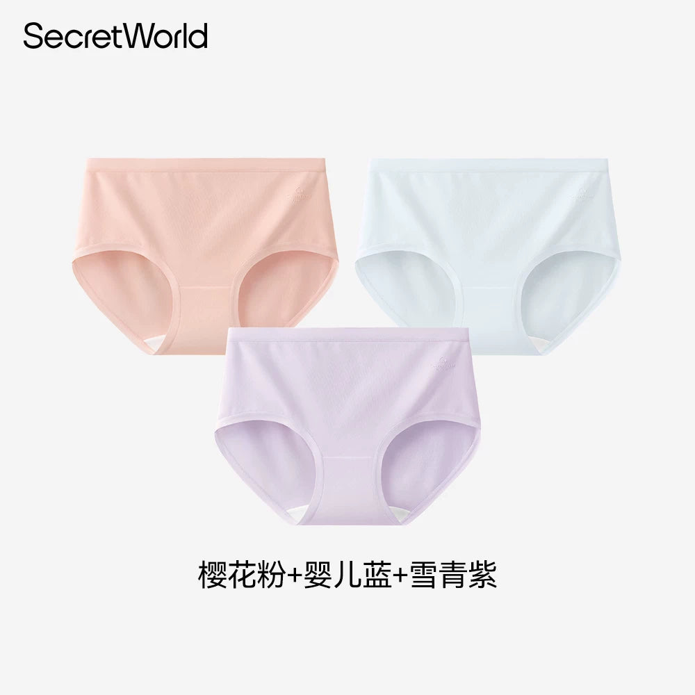 SecretWorld Cotton Antibacterial Mid-waist Briefs