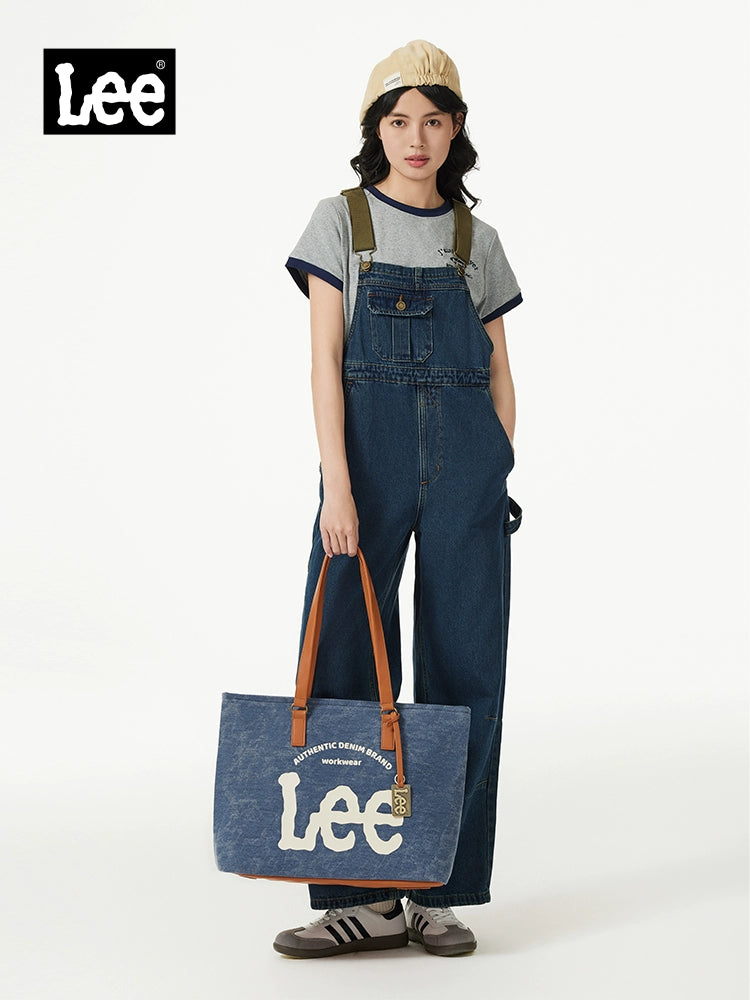 Lee Denim Casual Large Capacity Tote Bag