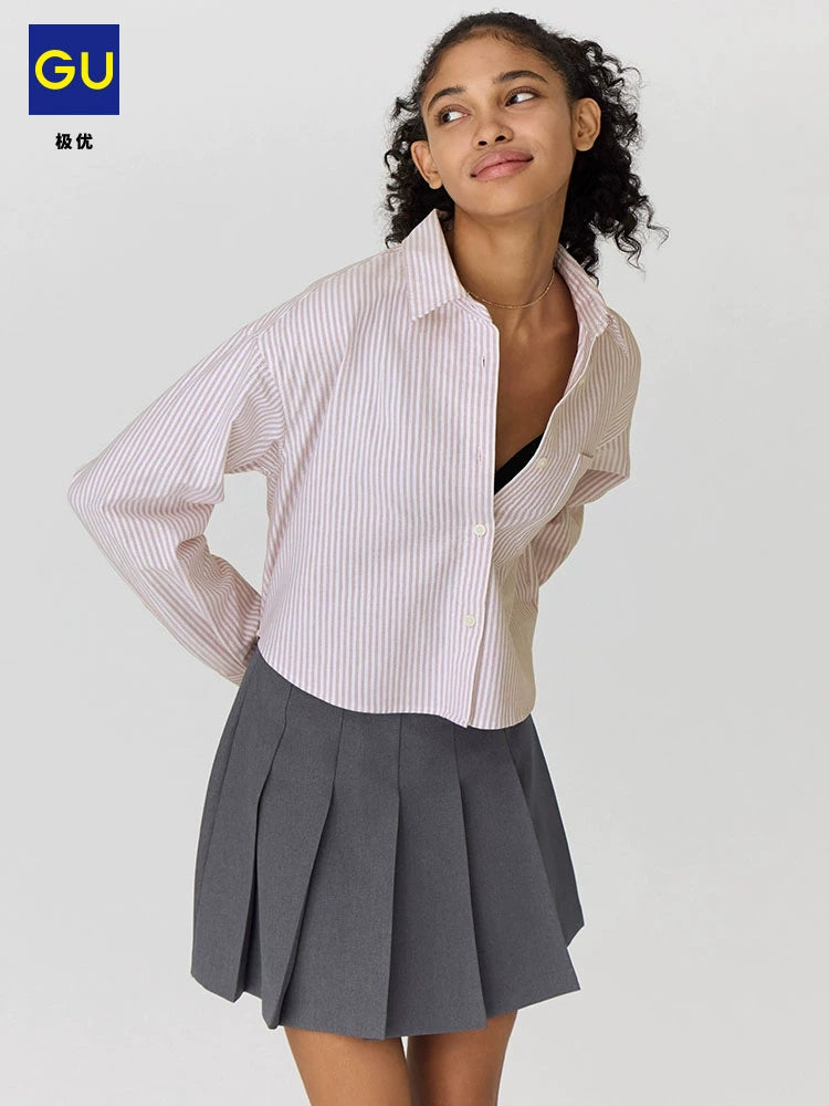 GU Simple Striped Short Shirt