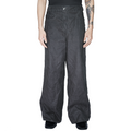 ETHEREAL PRODUCTION Oil Wax Retro Canvas Loose Casual Overalls