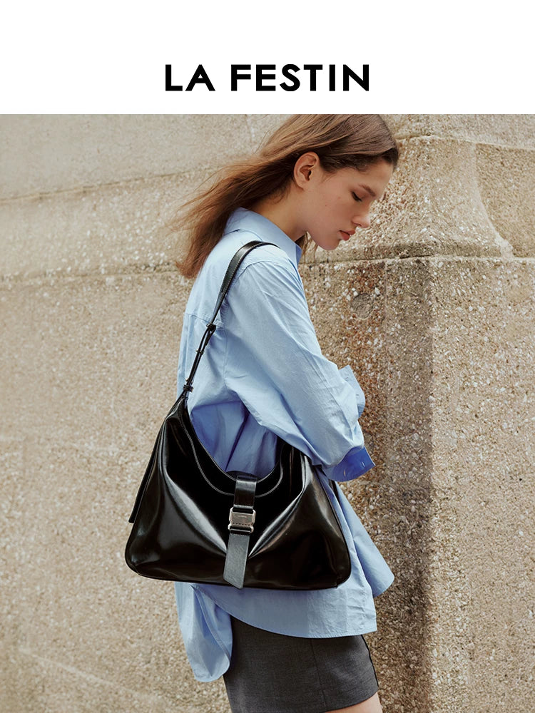 La Festin Large Capacity Crossbody Tote Bag