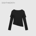 EIGHTHMONTH Lotus Leaf Sleeves Slim and Thin Long Sleeves