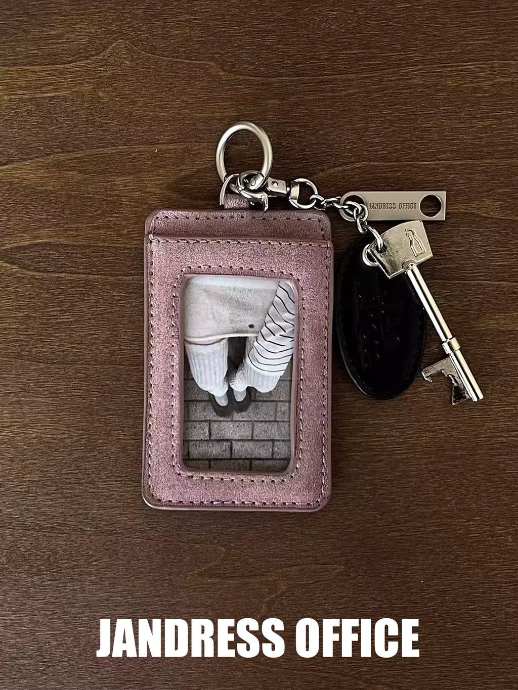 JANDRESS Oval Key Card Holder