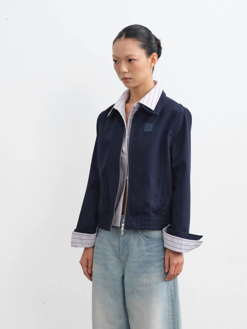 LINY LIBERTY Lapel Loose Short Jacket