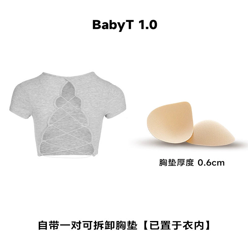 ABMY Back Hollow Strap with Chest Pad Tee