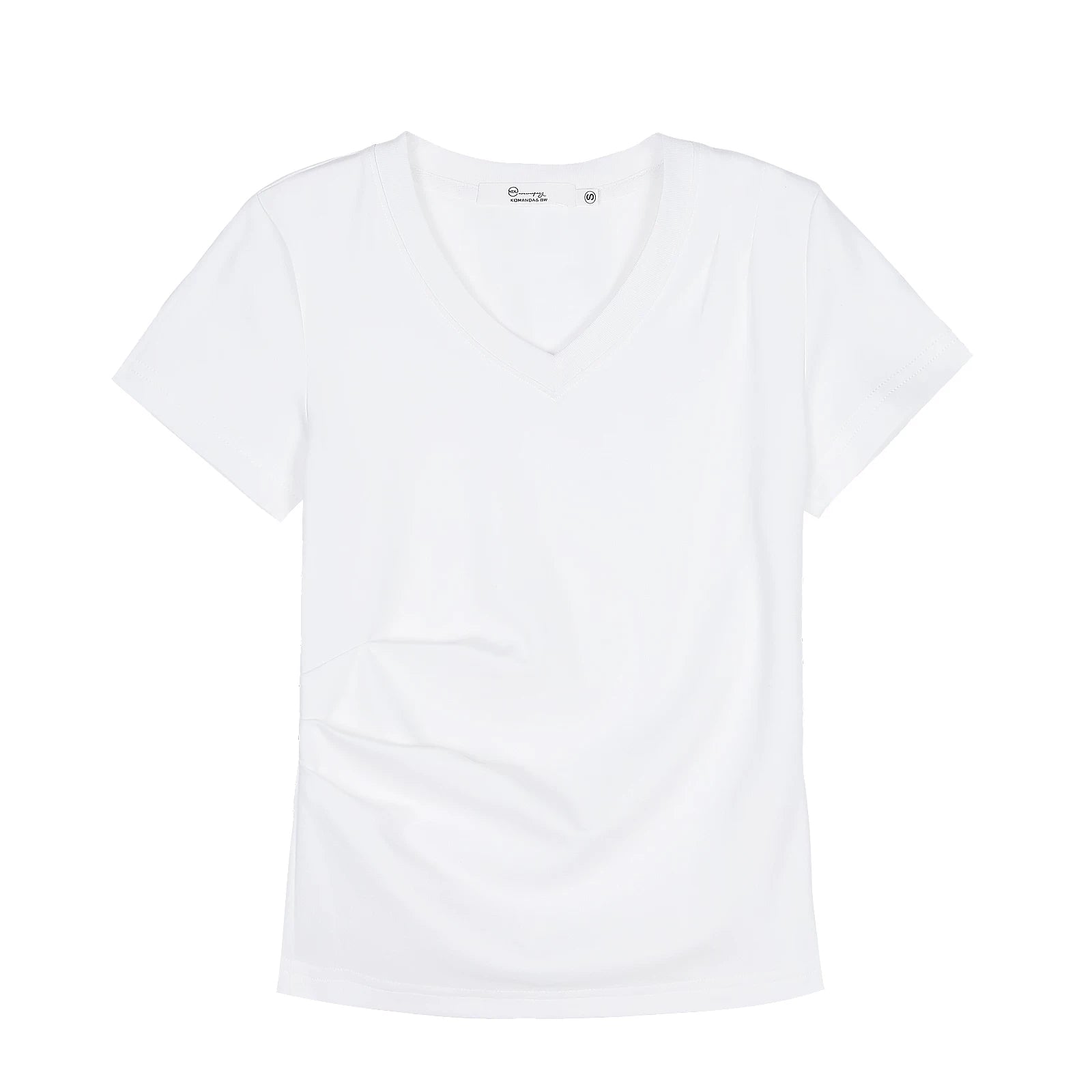 XUJING Crew Neck Shoulder Versatile Skinny Tee