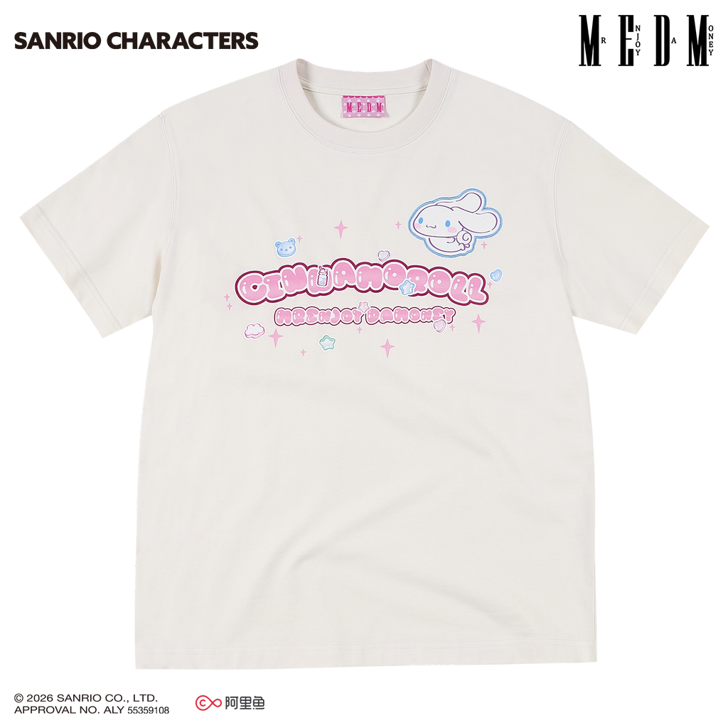 MEDM Cute Print Casual Round Neck Tee