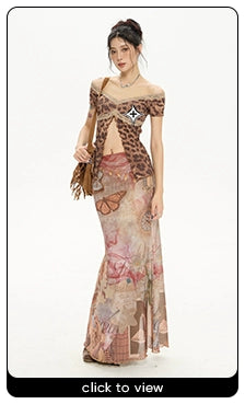 Zero Print Fishtail Long Skirt