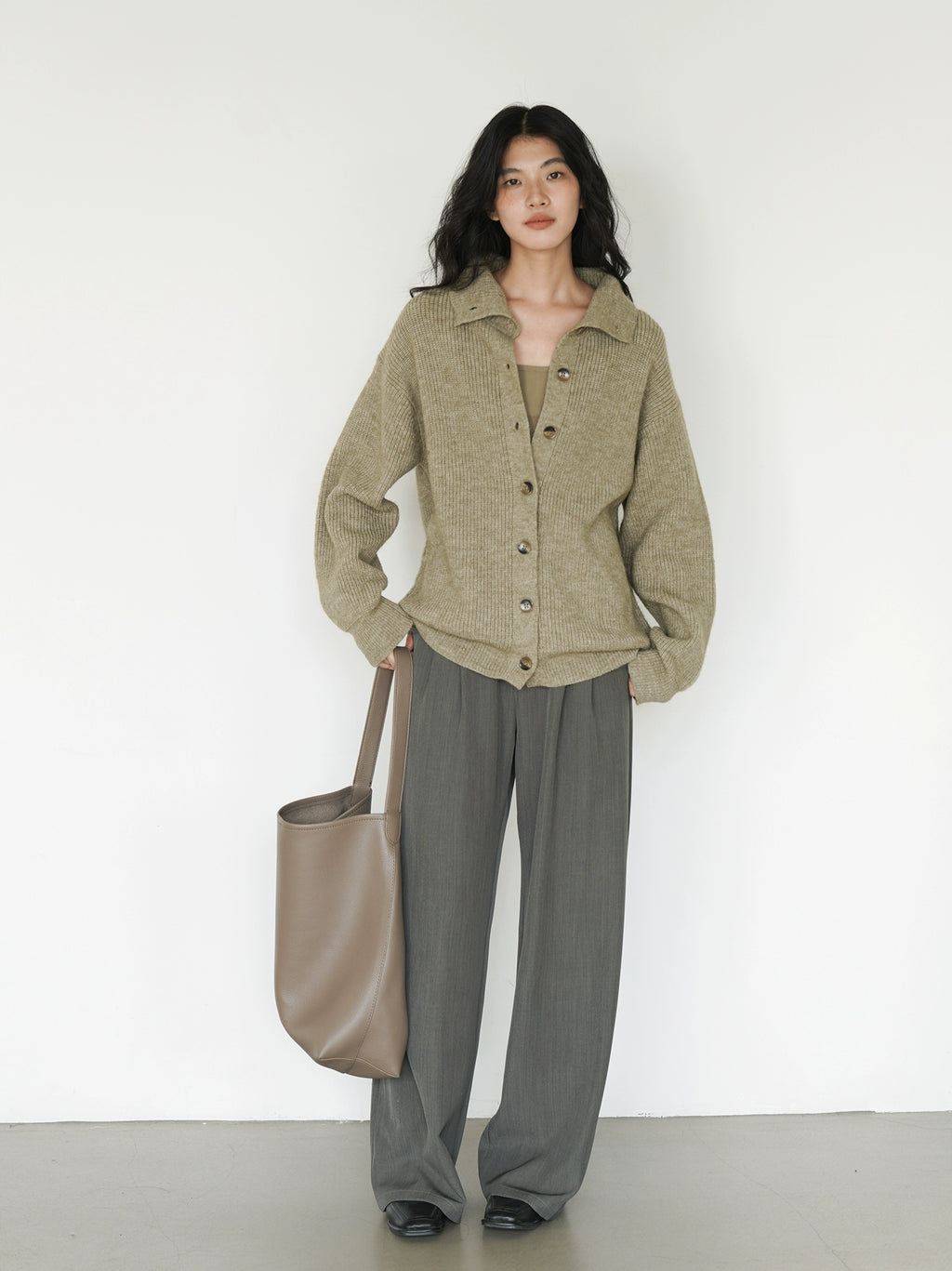 EIGHTHMONTH Vibe Loose Button Knitted Sweater Jacket