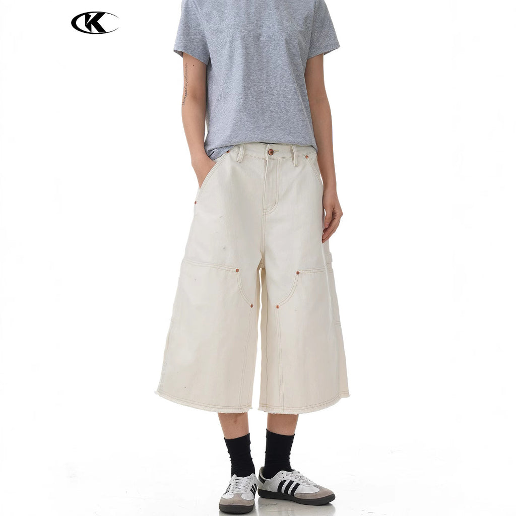 11KN Loose Casual Retro A-word Casual Tooling Shorts