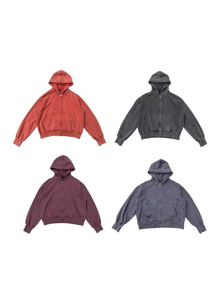 PLUS NO LOGO Vintage Hoodie Short Wide Jacket