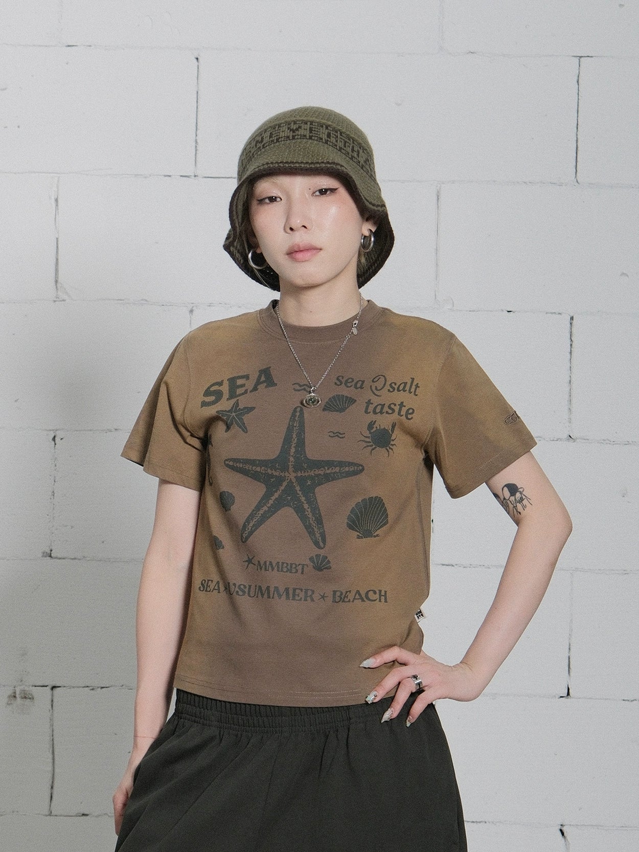 MMBBT Starfish Washing and Gradual Change Printing Tee