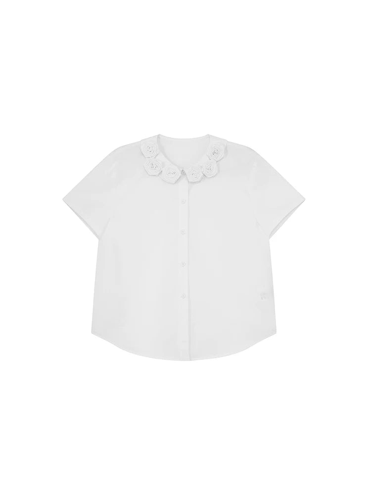 KANO Lapel Loose Short-sleeved Shirt