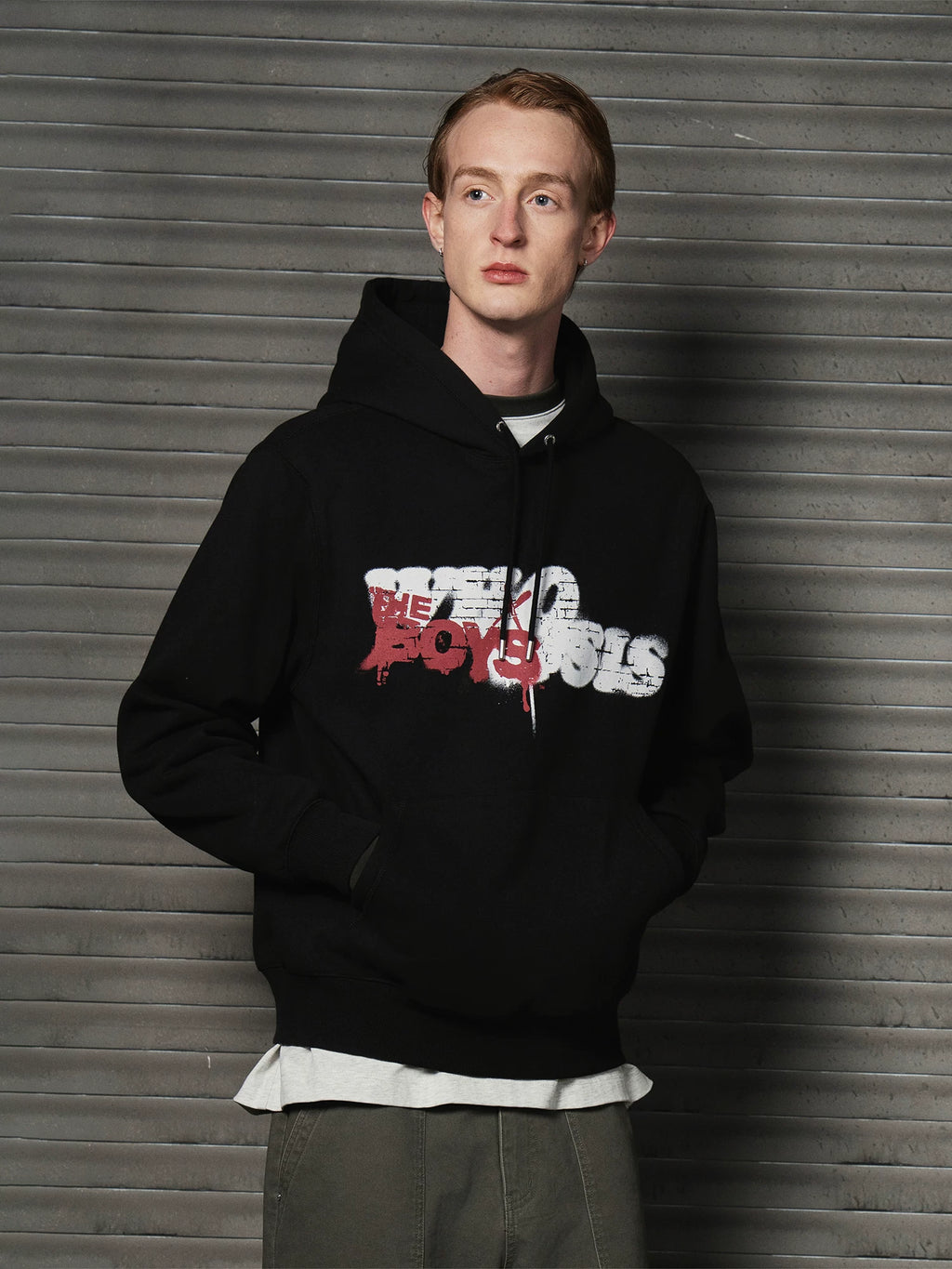 WHOOSIS Vintage Casual Hooded Sweater