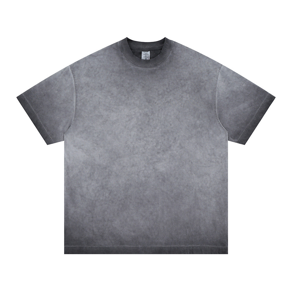 FORGIVNESS SUPER WAY Gradual Change Wash Shoulder Do Old Loose Tee